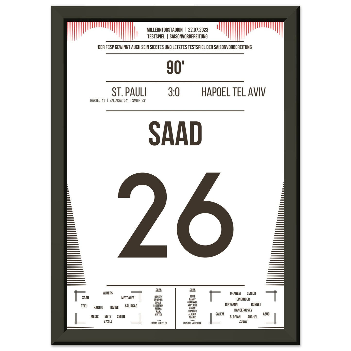 St. Pauli schließt perfekte Saisonvorbereitung ab A4-21x29.7-cm-8x12-Premium-Semi-Glossy-Paper-Metal