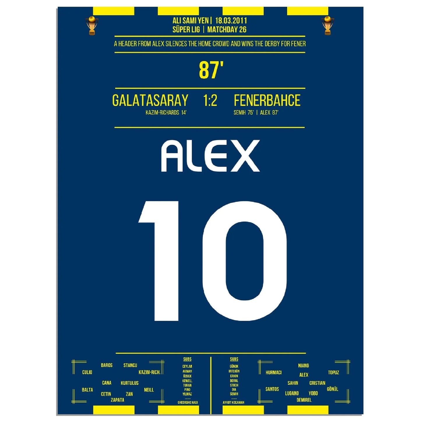 Alex trifft zum Derby-Sieg für Fener