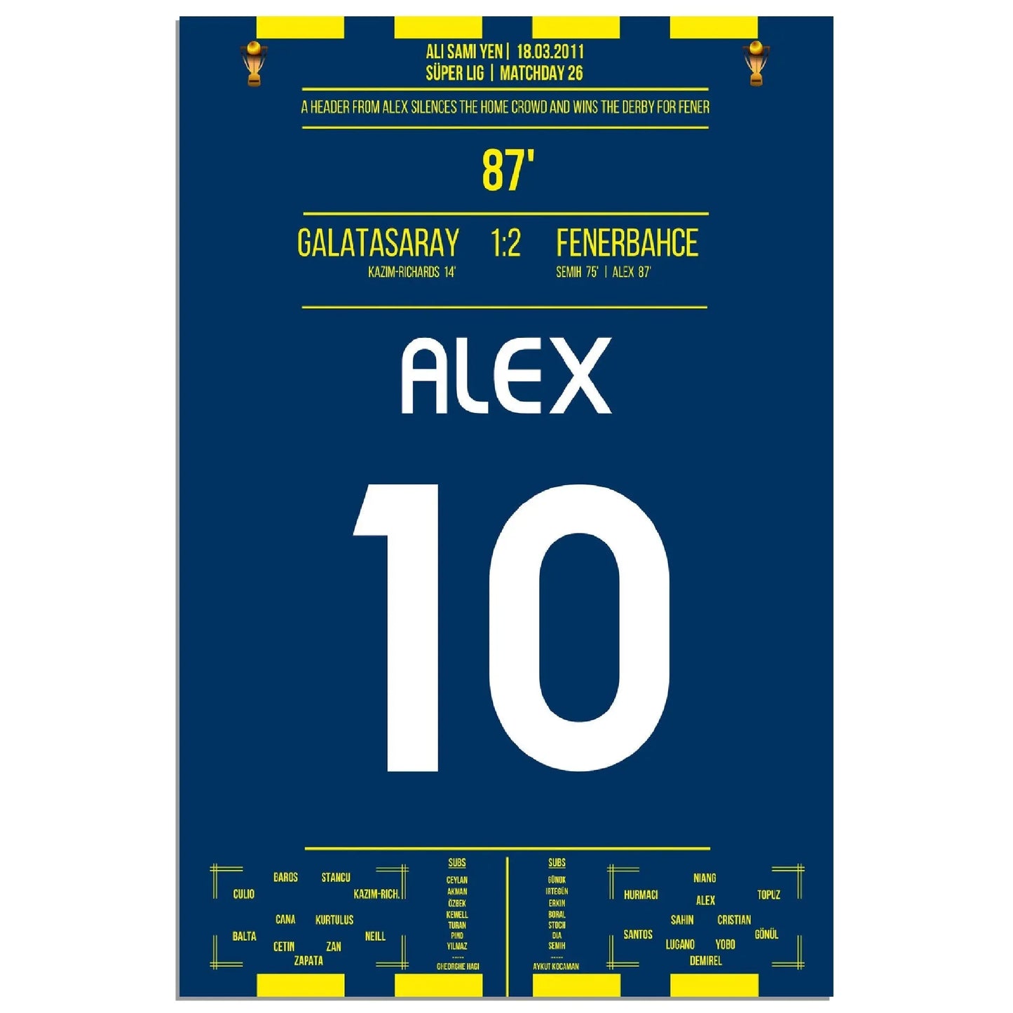 Alex trifft zum Derby-Sieg für Fener