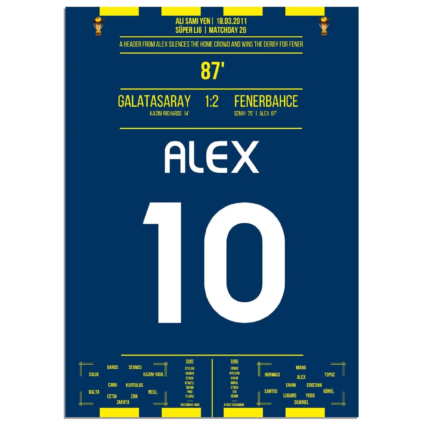 Alex trifft zum Derby-Sieg für Fener