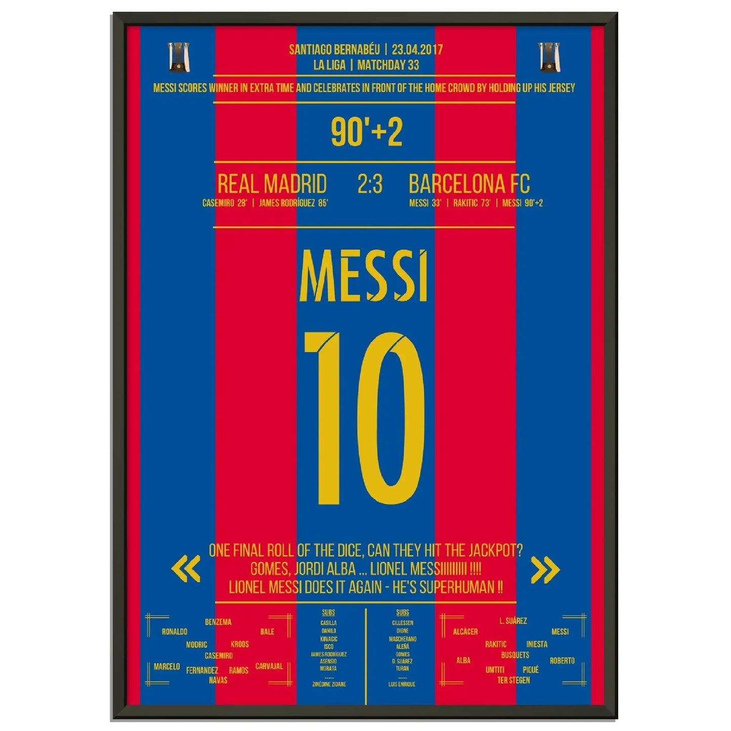 Messi mit legendärem Trikot-Jubel vor Real-Fans