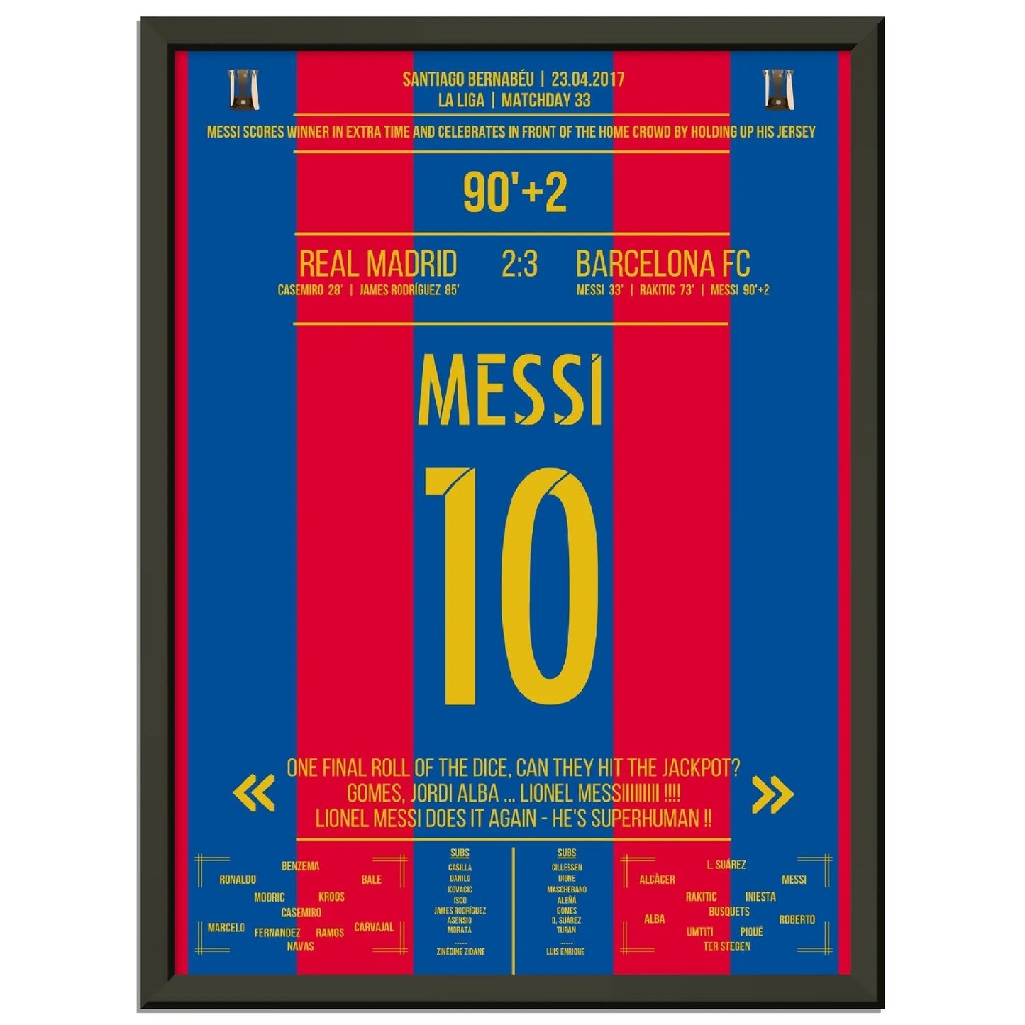 Messi mit legendärem Trikot-Jubel vor Real-Fans