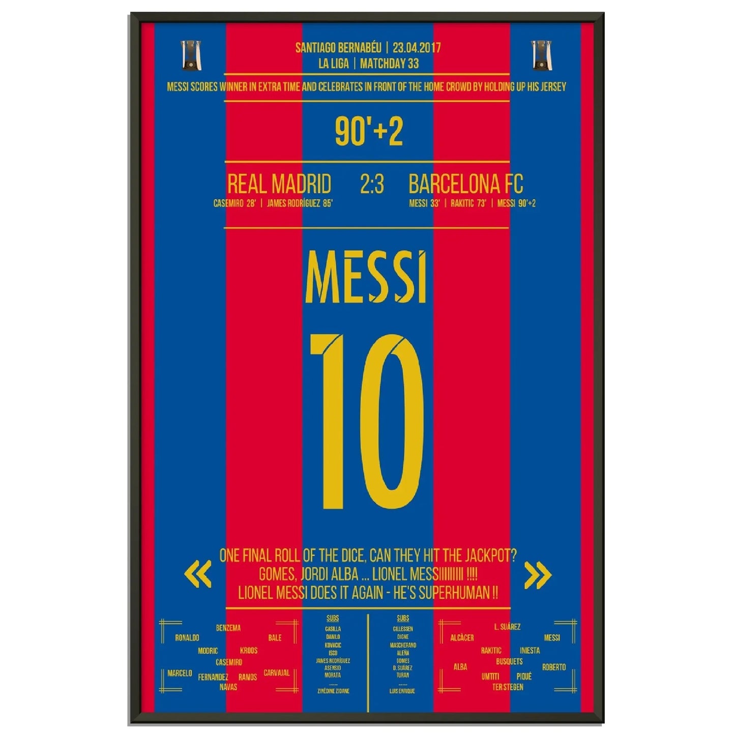 Messi mit legendärem Trikot-Jubel vor Real-Fans