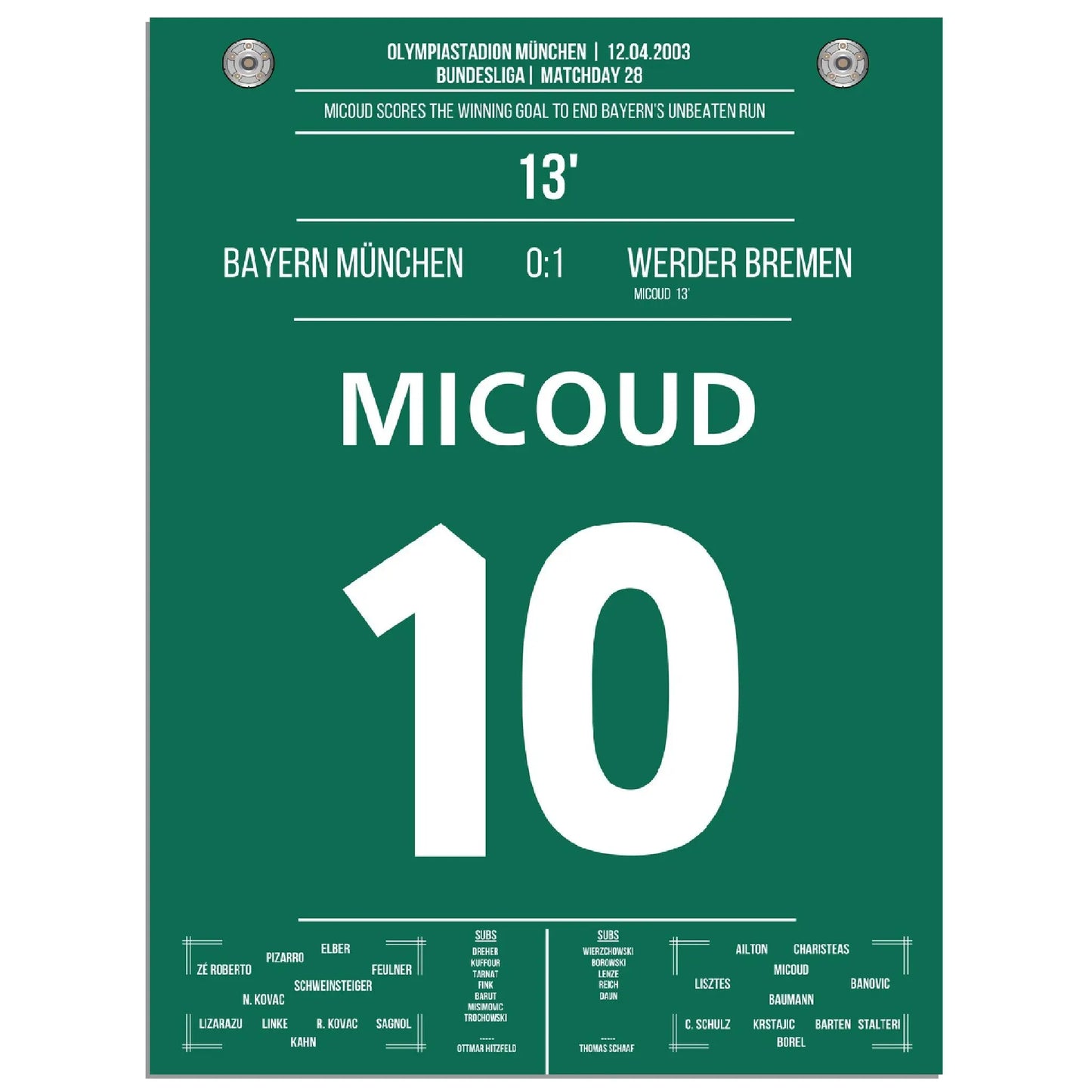 Micoud's Siegtreffer bei den Bayern 2003