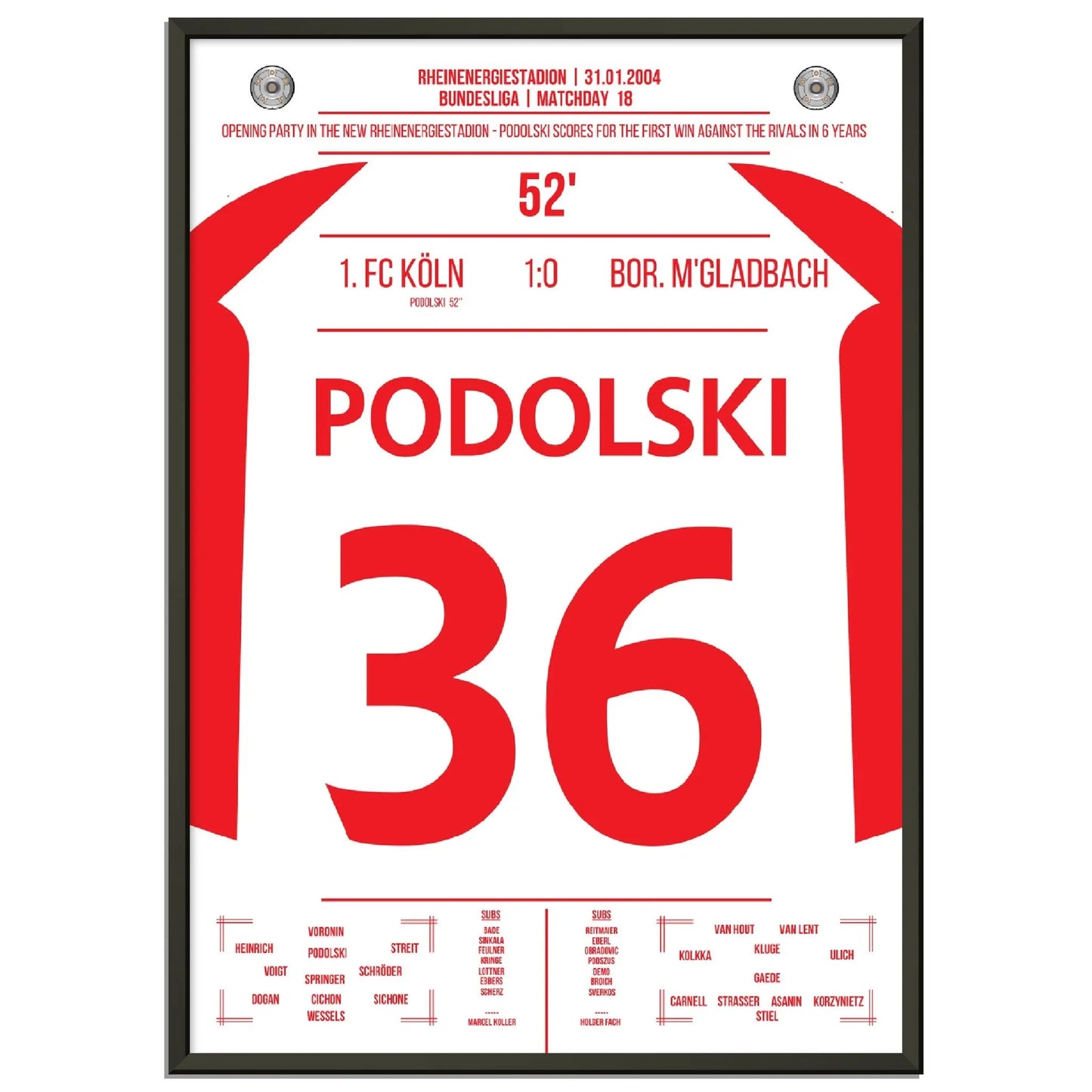 Podolski der Matchwinner im Derby bei Kölns ersten Sieg gegen Gladbach nach 6 Jahren