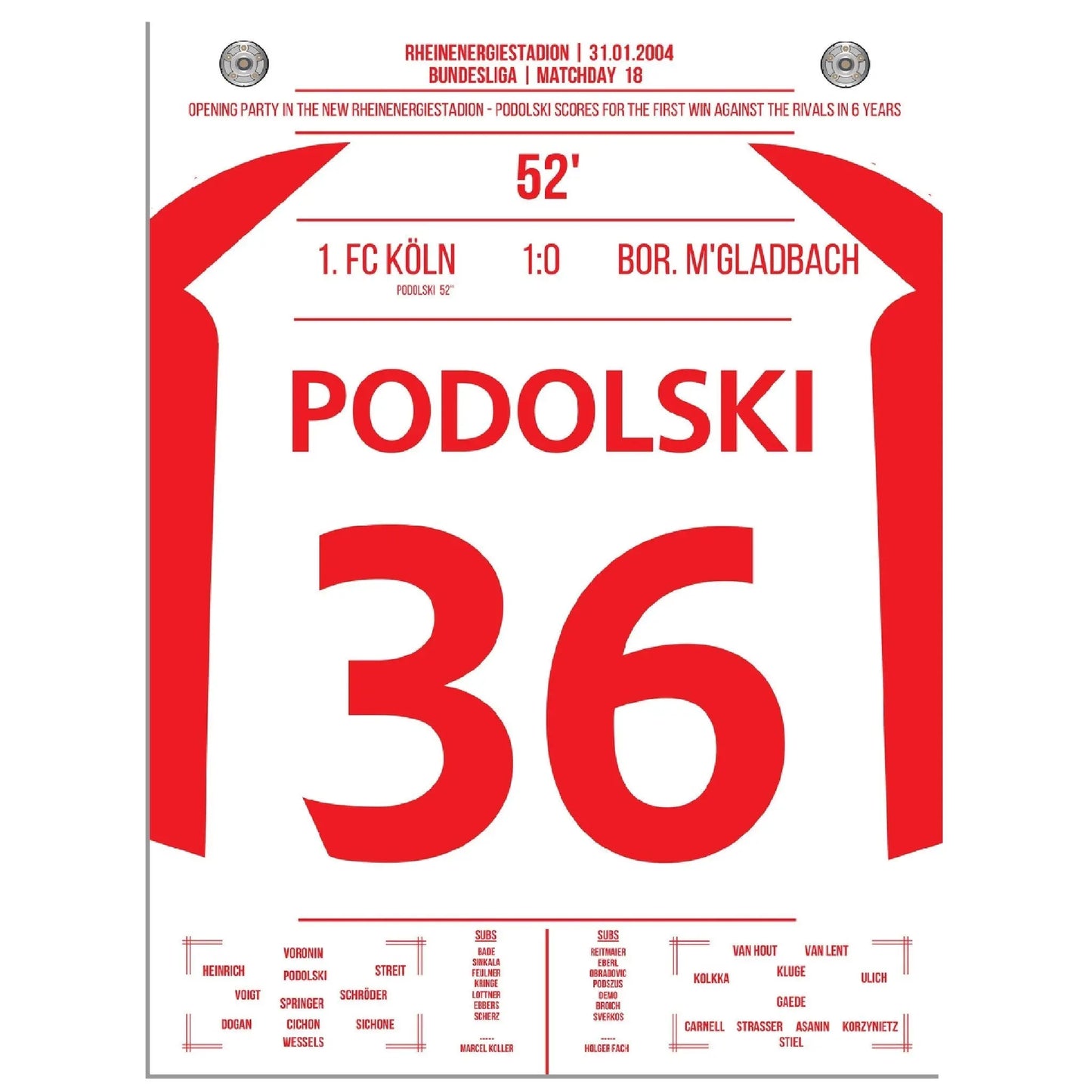 Podolski der Matchwinner im Derby bei Kölns ersten Sieg gegen Gladbach nach 6 Jahren