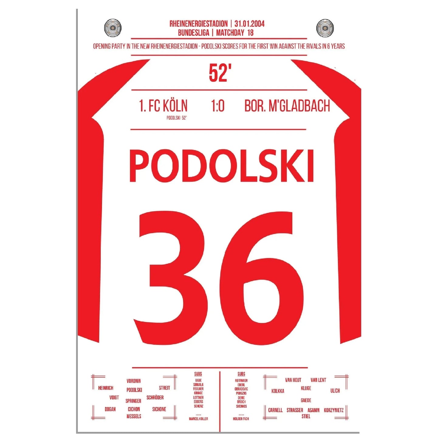 Podolski der Matchwinner im Derby bei Kölns ersten Sieg gegen Gladbach nach 6 Jahren