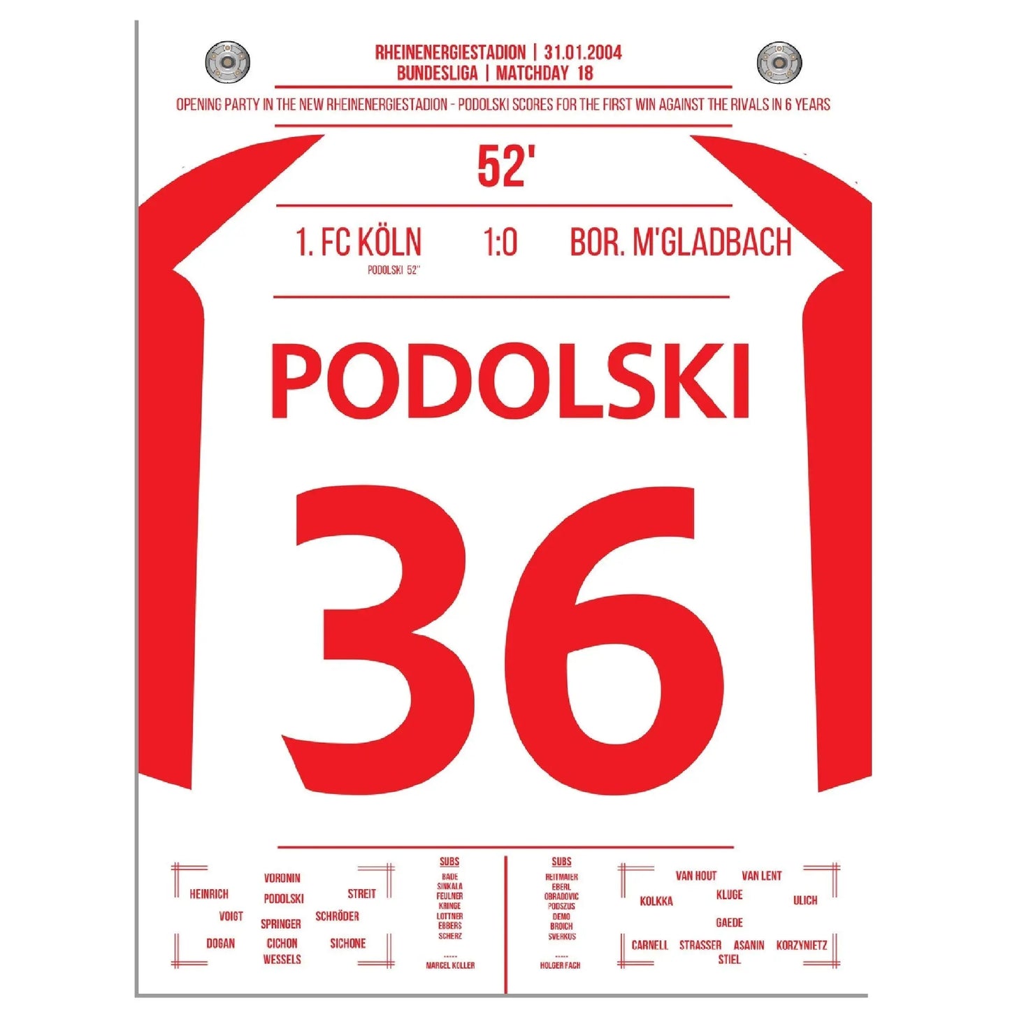Podolski der Matchwinner im Derby bei Kölns ersten Sieg gegen Gladbach nach 6 Jahren