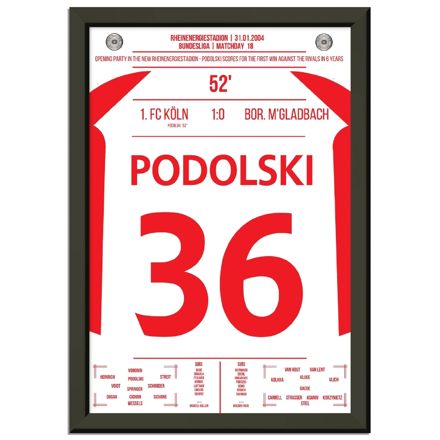 Podolski der Matchwinner im Derby bei Kölns ersten Sieg gegen Gladbach nach 6 Jahren