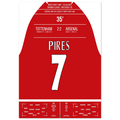 Le but de Pires lors de la victoire du championnat à White Hart Lane en 2004