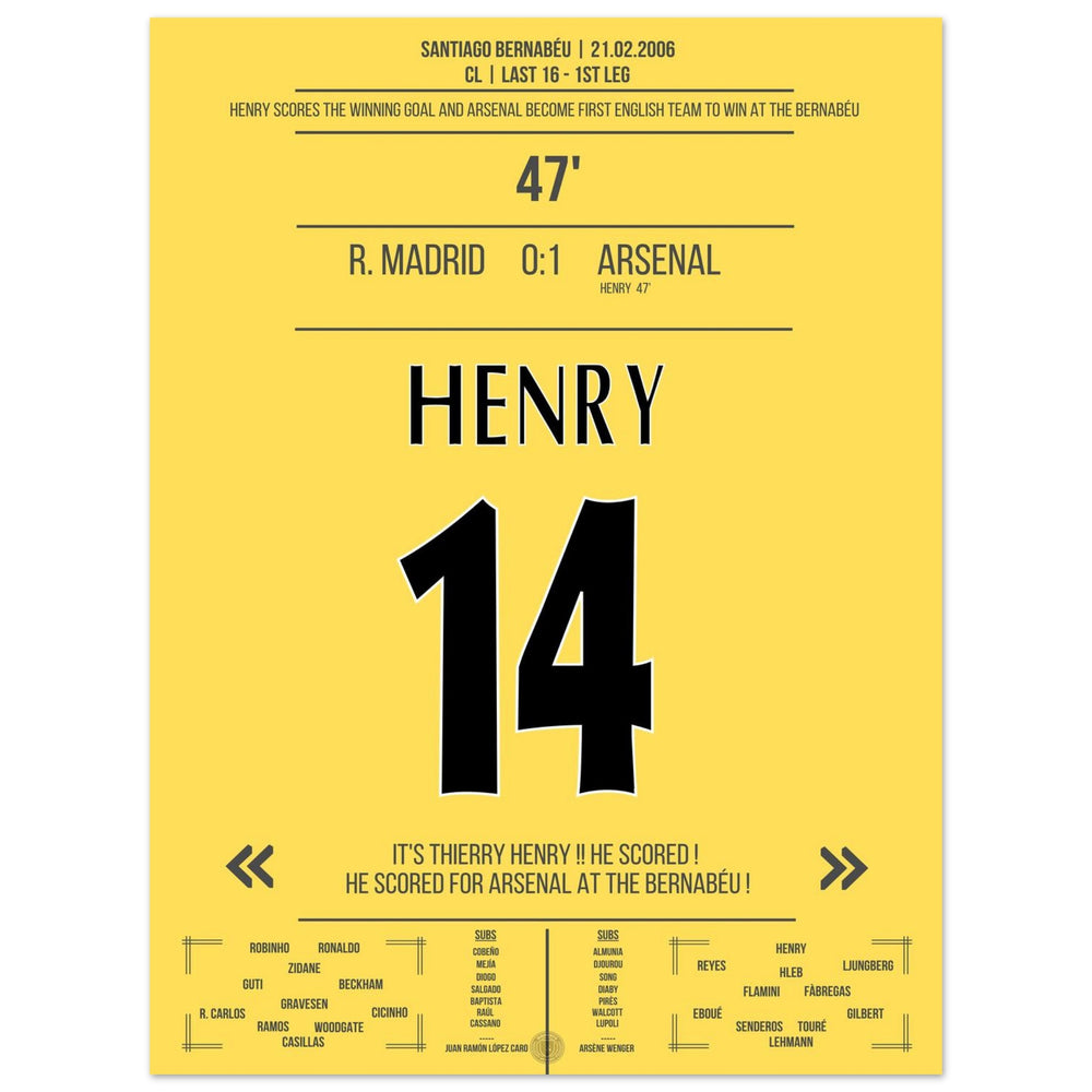 Legendäres Solo-Tor von Thierry Henry im Bernabeu 2006