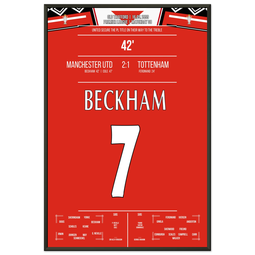 Le but de Beckham lors de la victoire en championnat en 1999