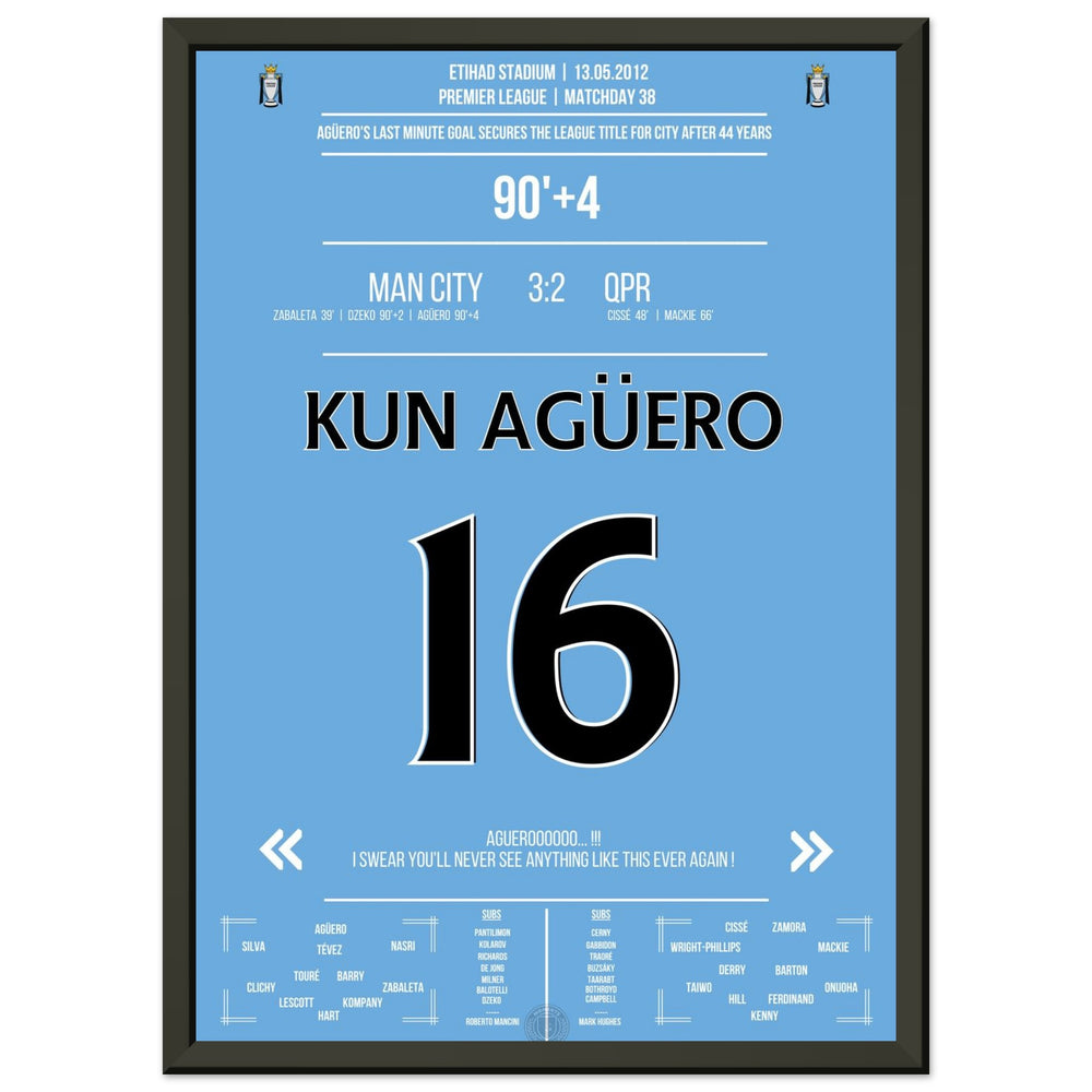 Le but légendaire d'Agüero pour le titre