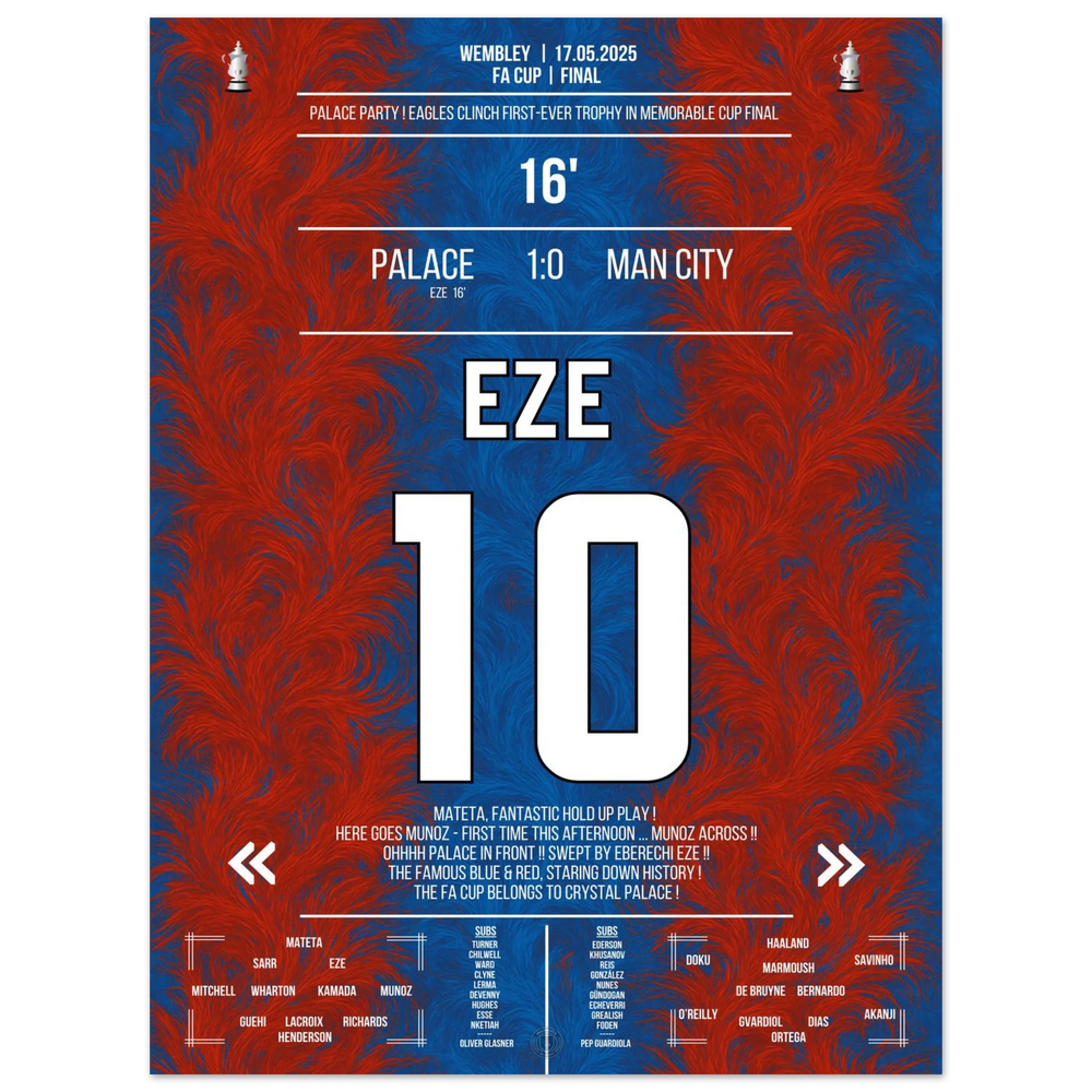 Eze offre à Palace son premier triomphe en coupe de l'histoire du club