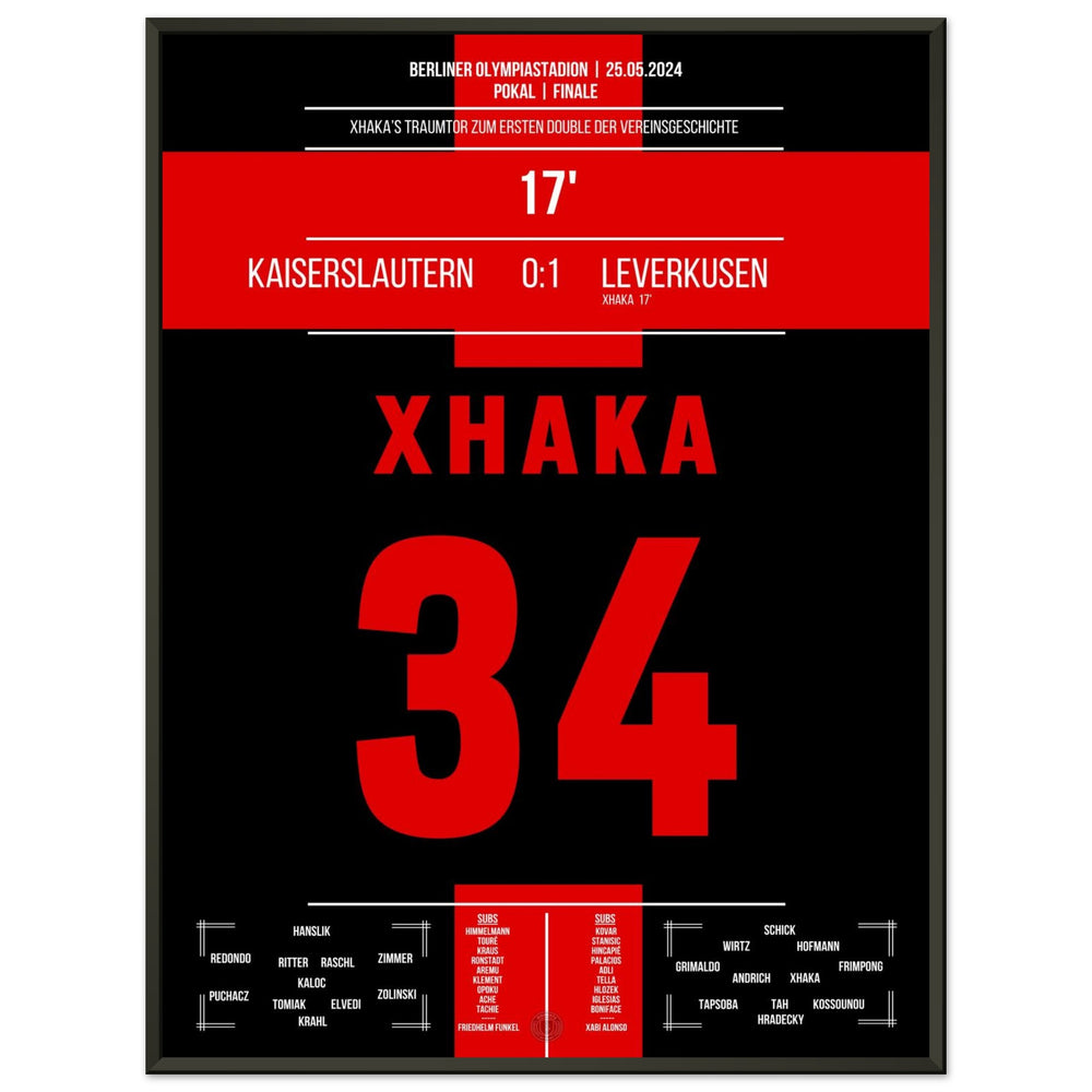 Xhaka's dream goal in Leverkusen's first double in the club's history