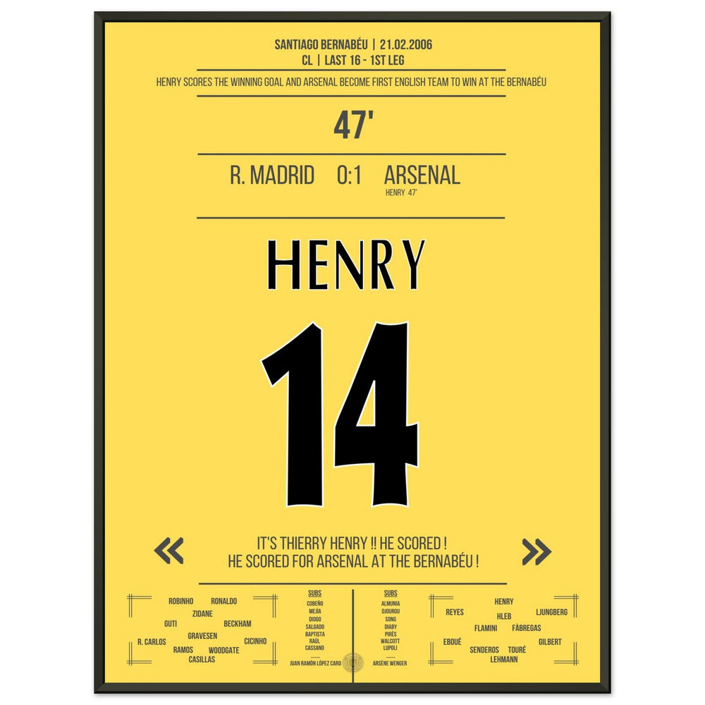 Legendäres Solo-Tor von Thierry Henry im Bernabeu 2006
