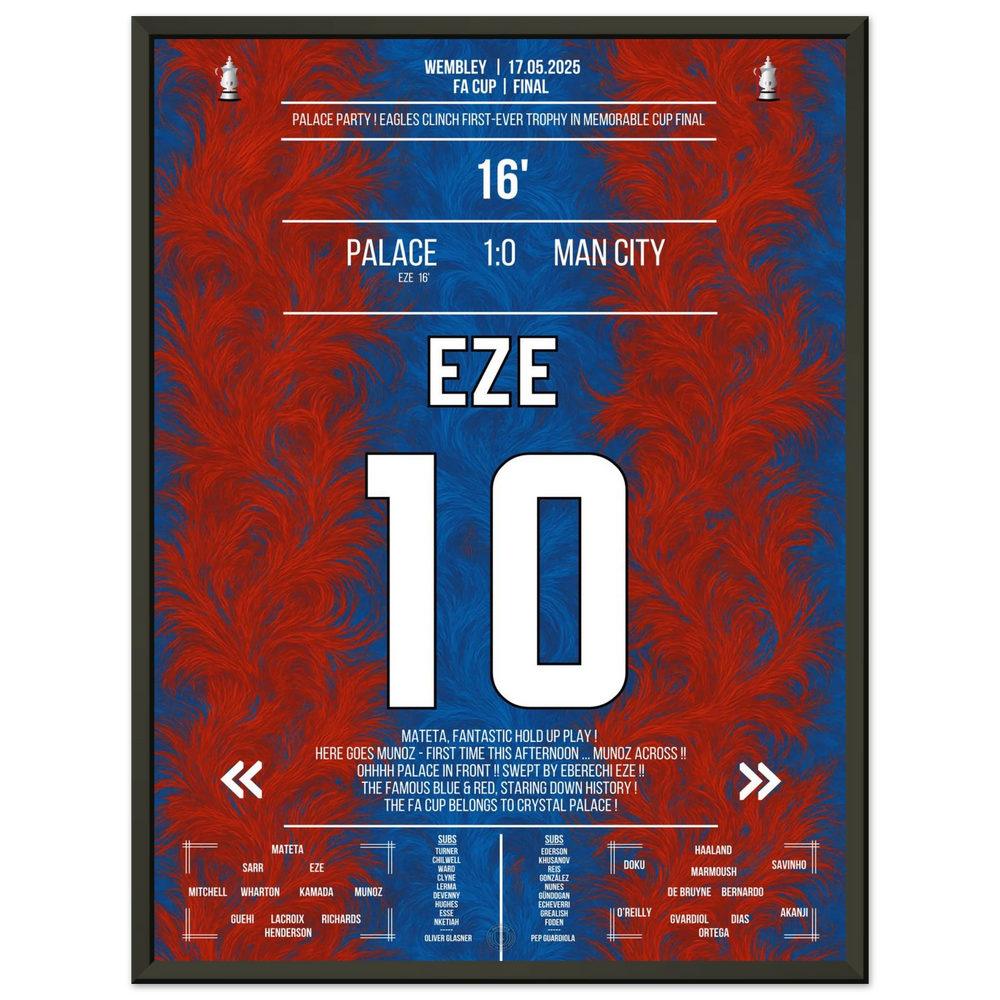 Eze offre à Palace son premier triomphe en coupe de l'histoire du club