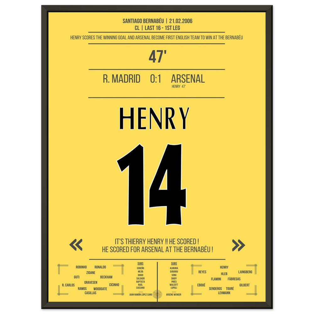 Legendäres Solo-Tor von Thierry Henry im Bernabeu 2006