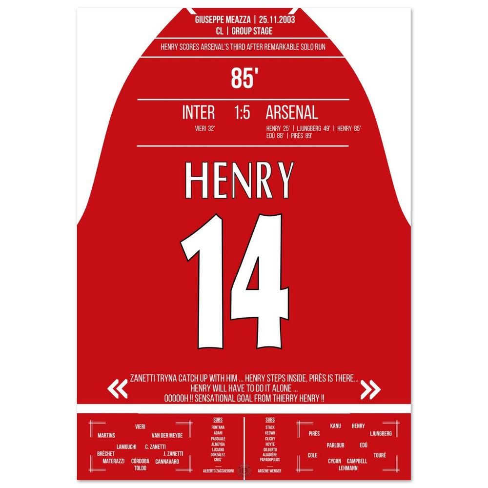 Henry gegen Inters Defensive im Alleingang In Arsenals 5-1 Auswärtssieg