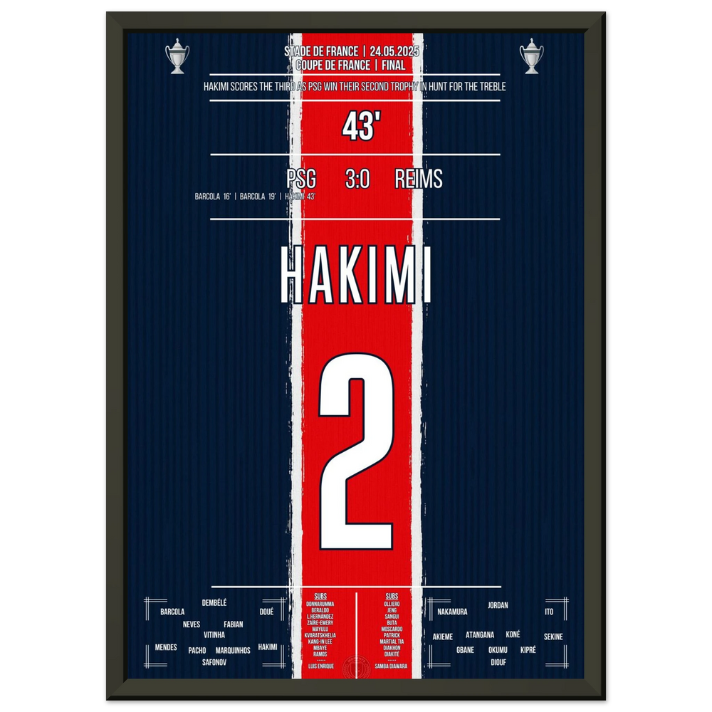 <tc>Hakimi marque et le PSG remporte également la Coupe de France





</tc>