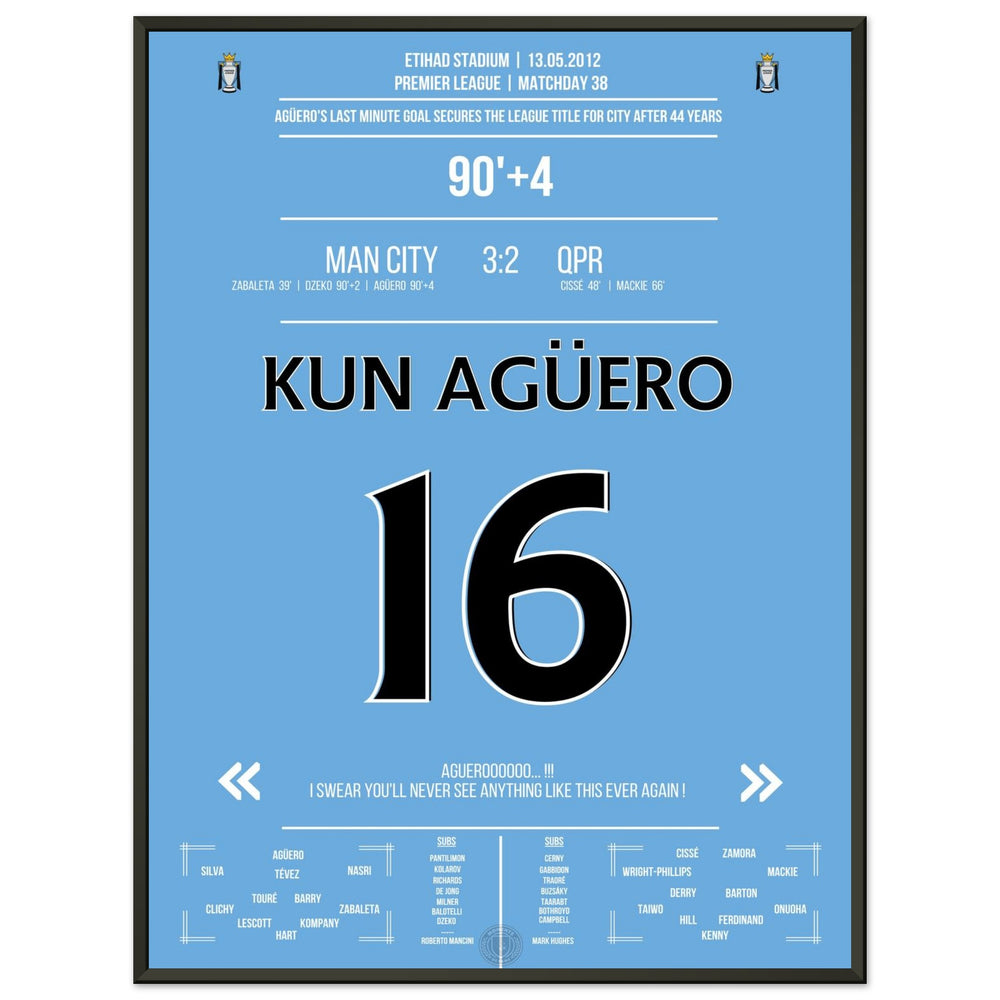 Le but légendaire d'Agüero pour le titre