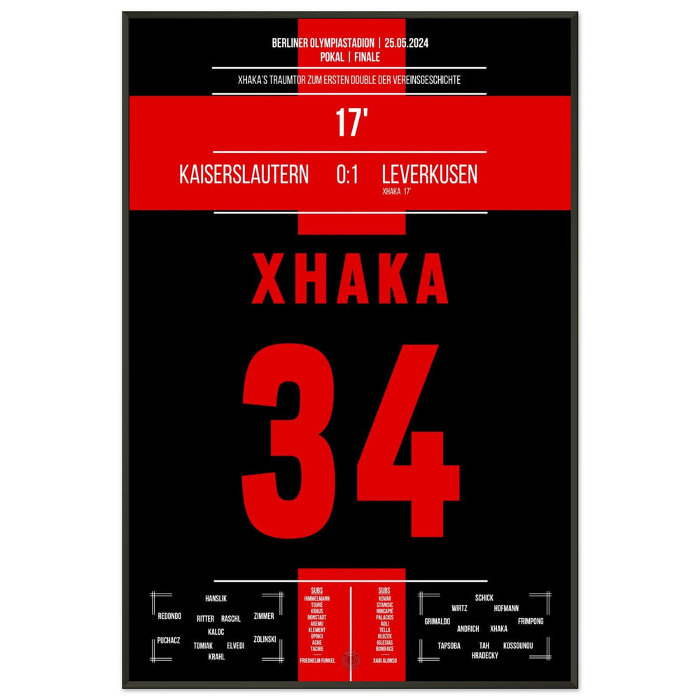 Xhaka's dream goal in Leverkusen's first double in the club's history