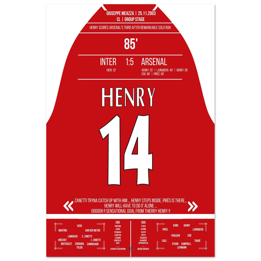 Henry gegen Inters Defensive im Alleingang In Arsenals 5-1 Auswärtssieg