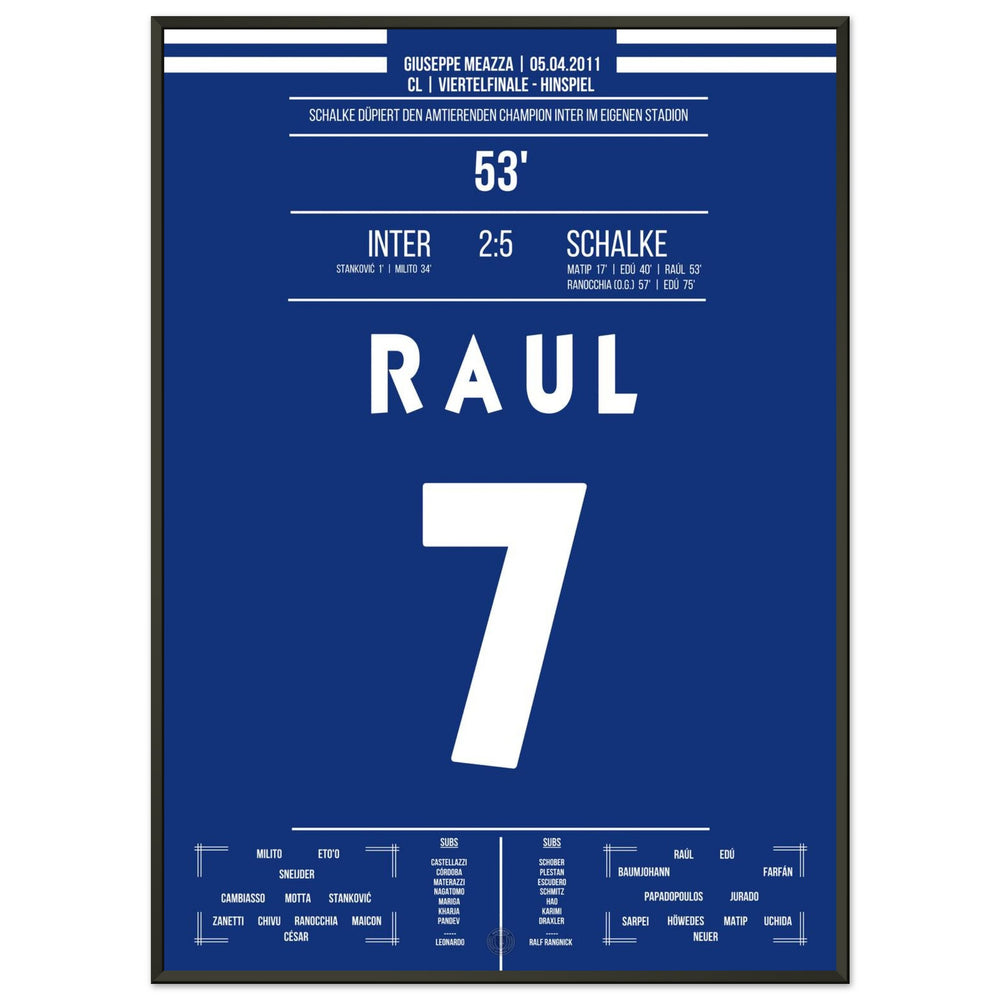 Raul's show at the gala victory against title defender Inter in the quarter-finals 2011