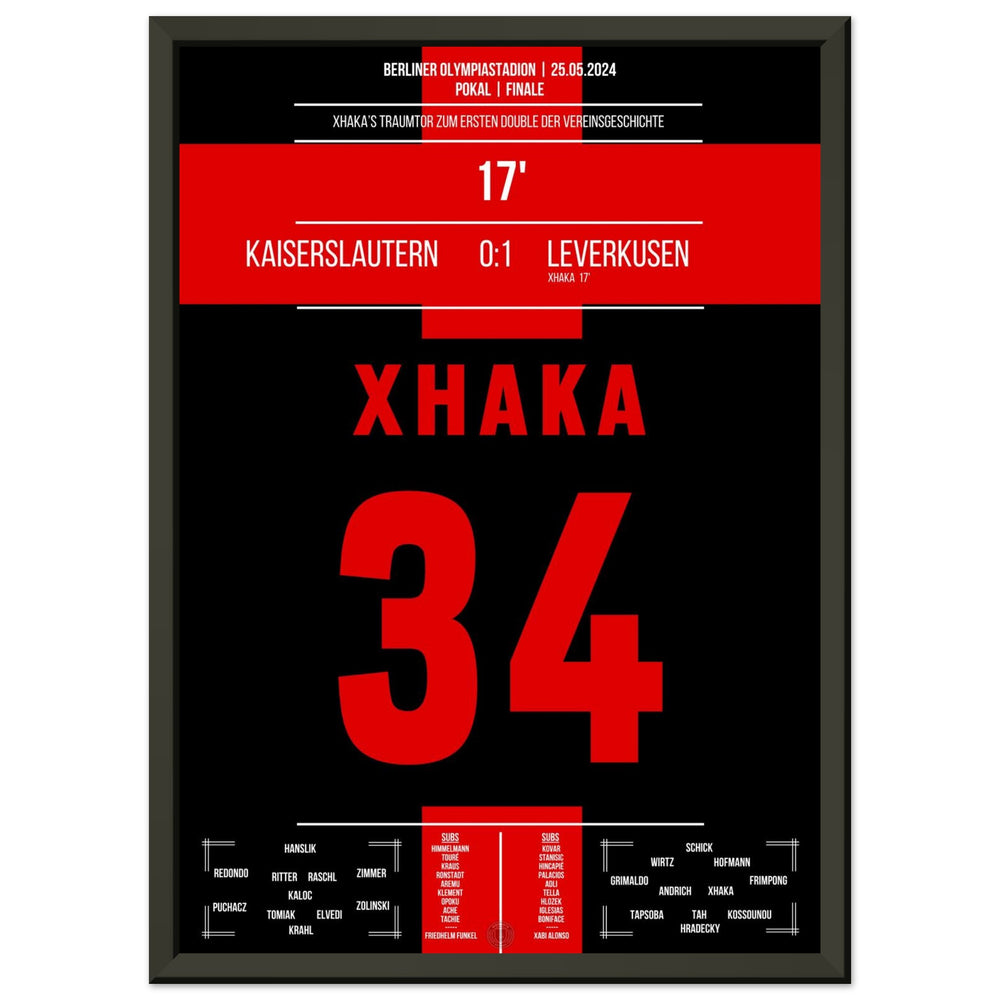 Xhaka's dream goal in Leverkusen's first double in the club's history