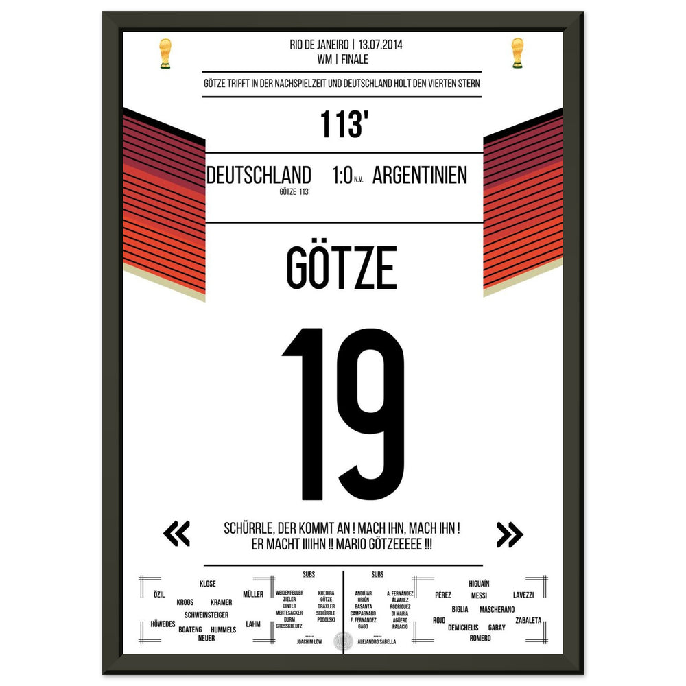 Le but de Götze pour le triomphe de l'Allemagne contre l'Argentine en finale de la Coupe du Monde 2014