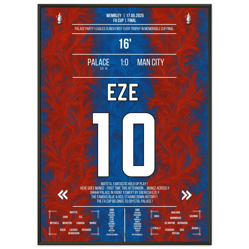 Eze offre à Palace son premier triomphe en coupe de l'histoire du club