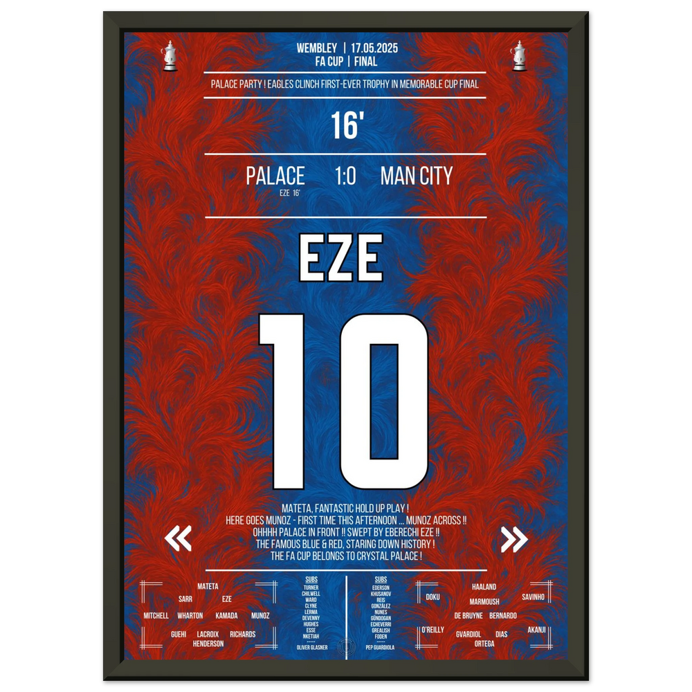 Eze offre à Palace son premier triomphe en coupe de l'histoire du club