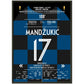 Das Tor zum WM-Finale! Mandzukic schießt Kroatien zum Sieg gegen England 2018 50x70-cm-20x28-Premium-Semi-Glossy-Paper-Metal-Fra