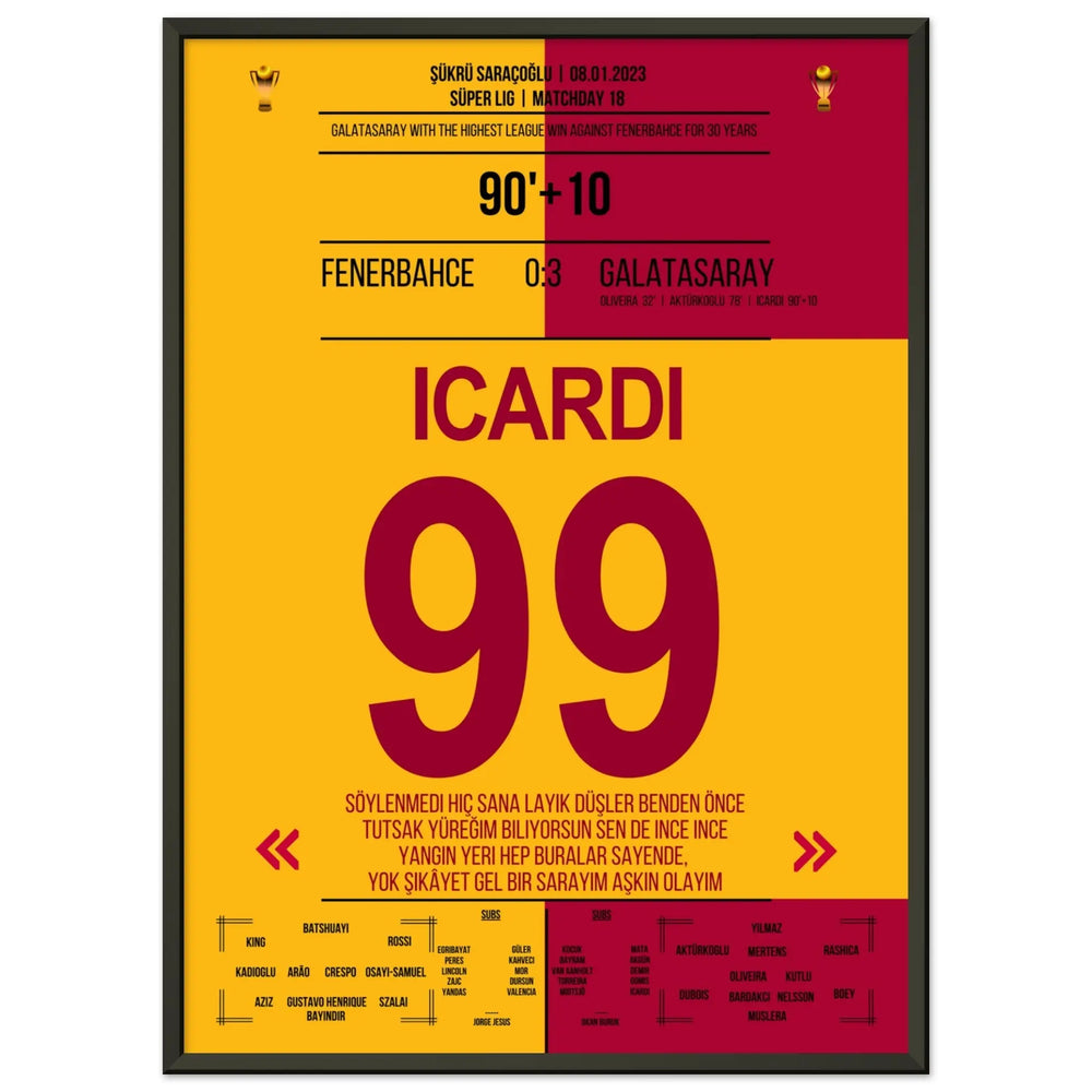 Galatasaray démonte Fenerbahçe dans son propre stade.