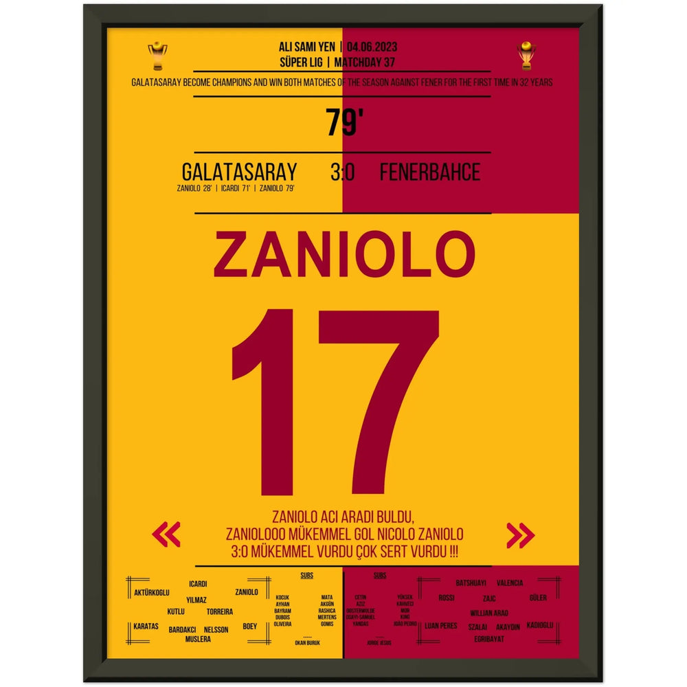 Galatasaray célèbre le championnat avec sa deuxième victoire en derby contre Fenerbahçe en 2023.