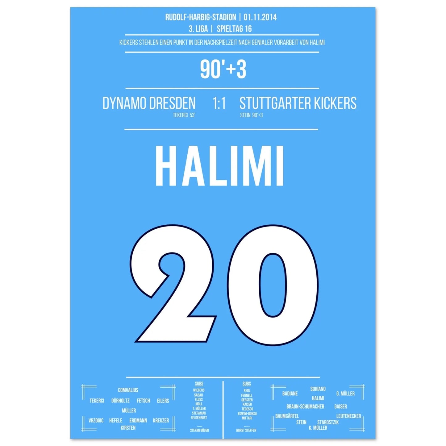 Le moment génial de Halimi dans le temps additionnel à Dresde en 2014