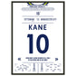 Harry Kane bricht den Tor-Rekord der Spurs 50x70-cm-20x28-Schwarzer-Aluminiumrahmen