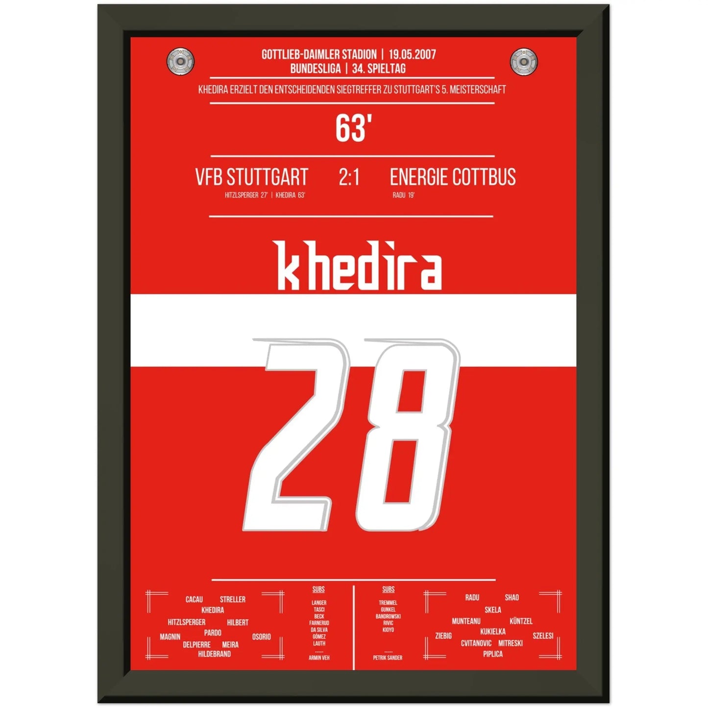 Khedira köpft Stuttgart zur Meisterschaft 2007 