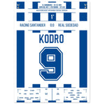 Meho Kodro Debüt für Real Sociedad 30x40-cm-12x16-Ohne-Rahmen