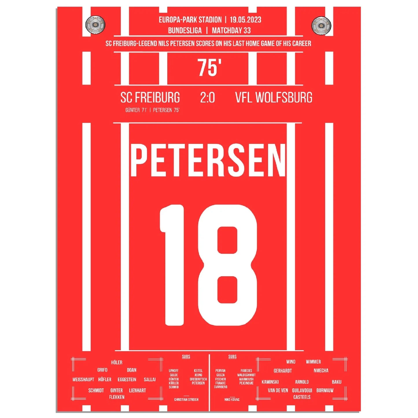 Petersens perfekter Abschied - Treffer im letzten Heimspiel für Freiburg 