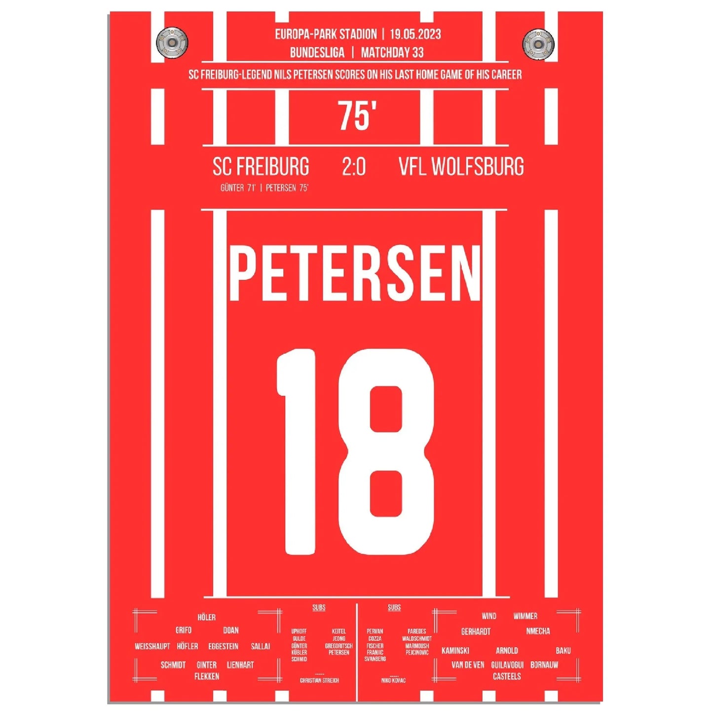 Petersens perfekter Abschied - Treffer im letzten Heimspiel für Freiburg 