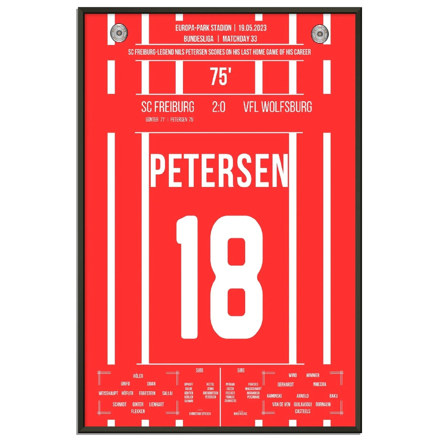 Petersens perfekter Abschied - Treffer im letzten Heimspiel für Freiburg 