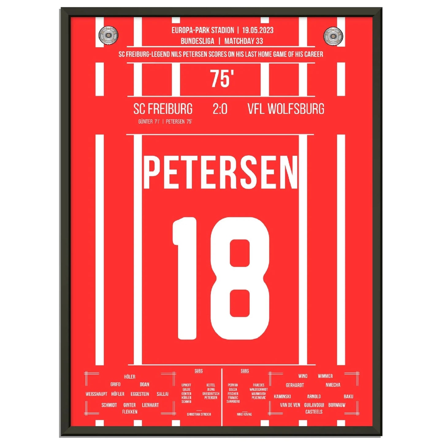 Petersens perfekter Abschied - Treffer im letzten Heimspiel für Freiburg 