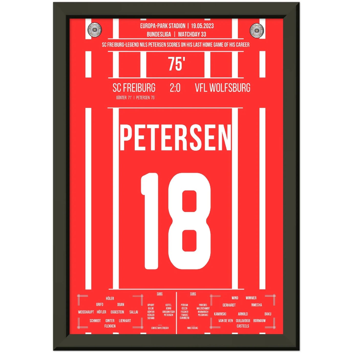 Petersens perfekter Abschied - Treffer im letzten Heimspiel für Freiburg 