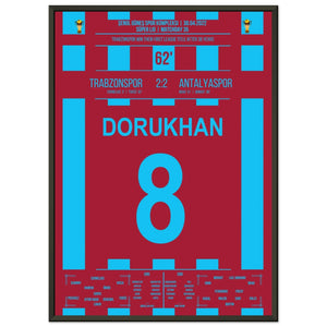 Trabzonspor gewinnt nach 38 Jahren wieder die Meisterschaft 50x70-cm-20x28-Schwarzer-Aluminiumrahmen