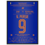 Van Persie's berühmter Flugkopfball über Casillas in 2014 50x70-cm-20x28-Premium-Semi-Glossy-Paper-Metal-Fra