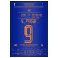 Van Persie's berühmter Flugkopfball über Casillas in 2014 60x90-cm-24x36-Premium-Semi-Glossy-Paper-Metal-Fra