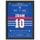 Zidane Kopfball-Doppelpack zu Frankreichs ersten WM Titel 1998 gegen Brasilien A4-21x29.7-cm-8x12-Schwarzer-Aluminiumrahmen