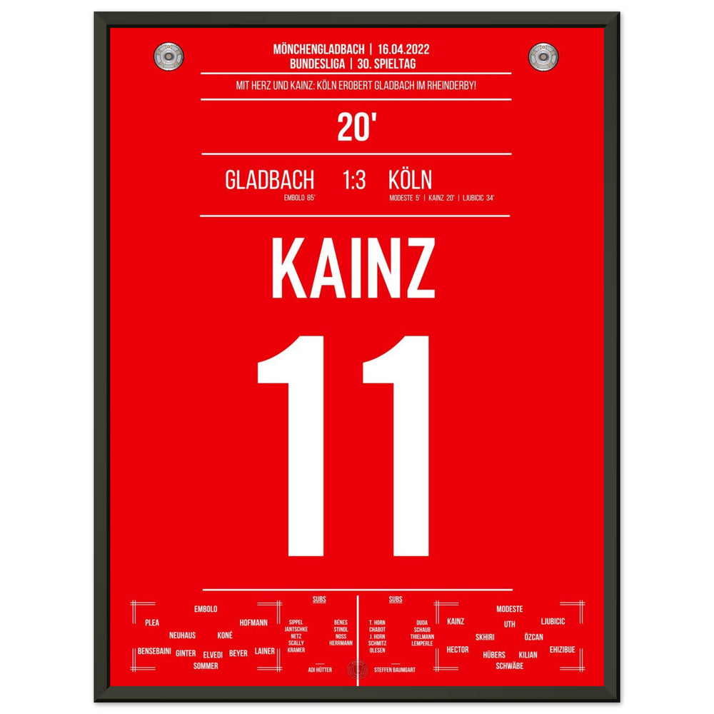 Victoire du derby de Cologne à Mönchengladbach saison Bundesliga 2021/22