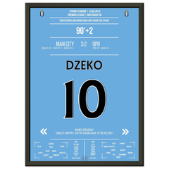 Dzeko marque de la tête et lance la légendaire remontée de City.